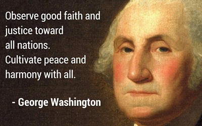 Washington peace with nations quote